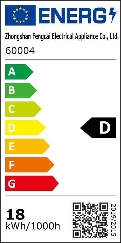 Ventilateur plafond LED 106cm, 5 pales bois/noir, télécommande, minuterie, 6 vitesses