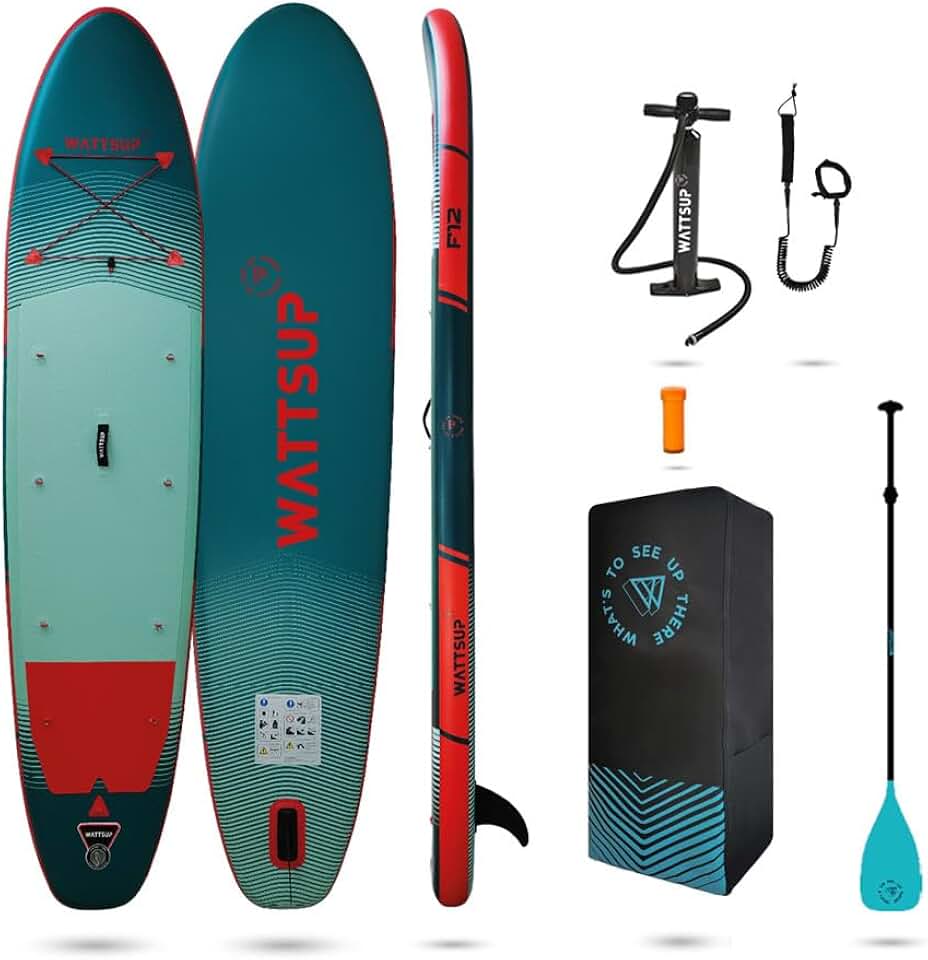 karaca-alisveris - Sup Stand Up Paddle Gonflable - Gamme First - Dropstitch - Pack Complet : Pagaie Leash Pompe Sac de Transport