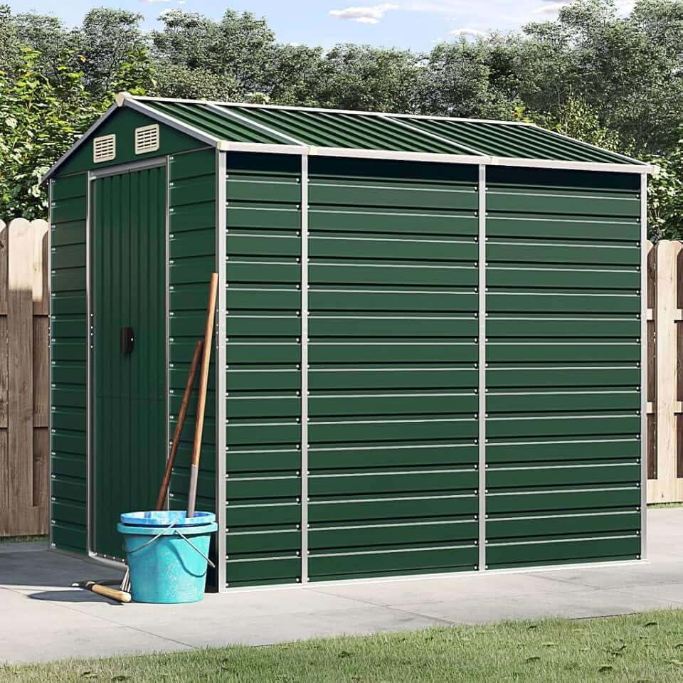 Abri de jardin - acier galvanisé - 191x215x198 cm - rangement outils karaca-alisveris