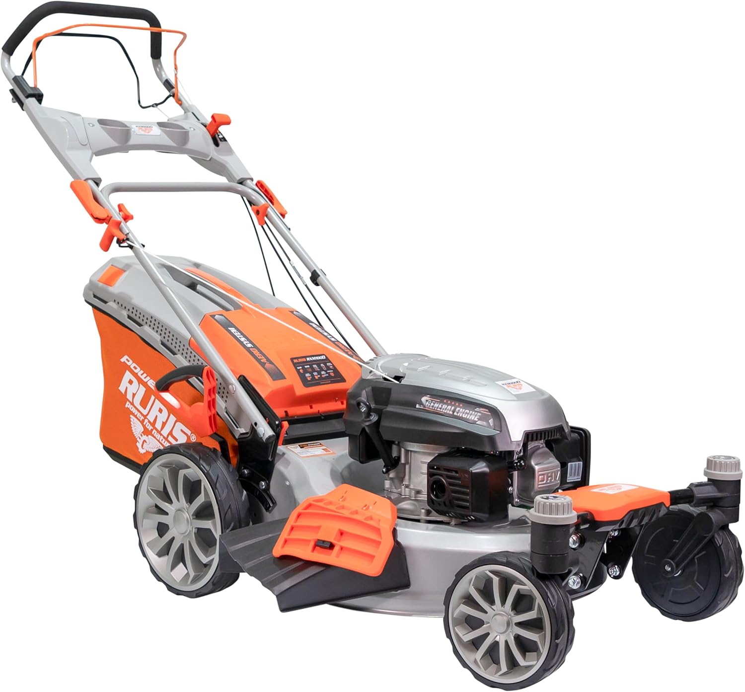 RURIS - Tondeuse Série RXM - 510mm, 3,9CV, Sac 65L, 5 fonctions RXM1000