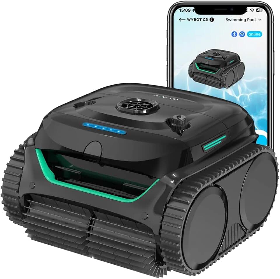 karaca-alisveris - Robot Piscine C2 - sans fil, nettoyage automatique, batterie