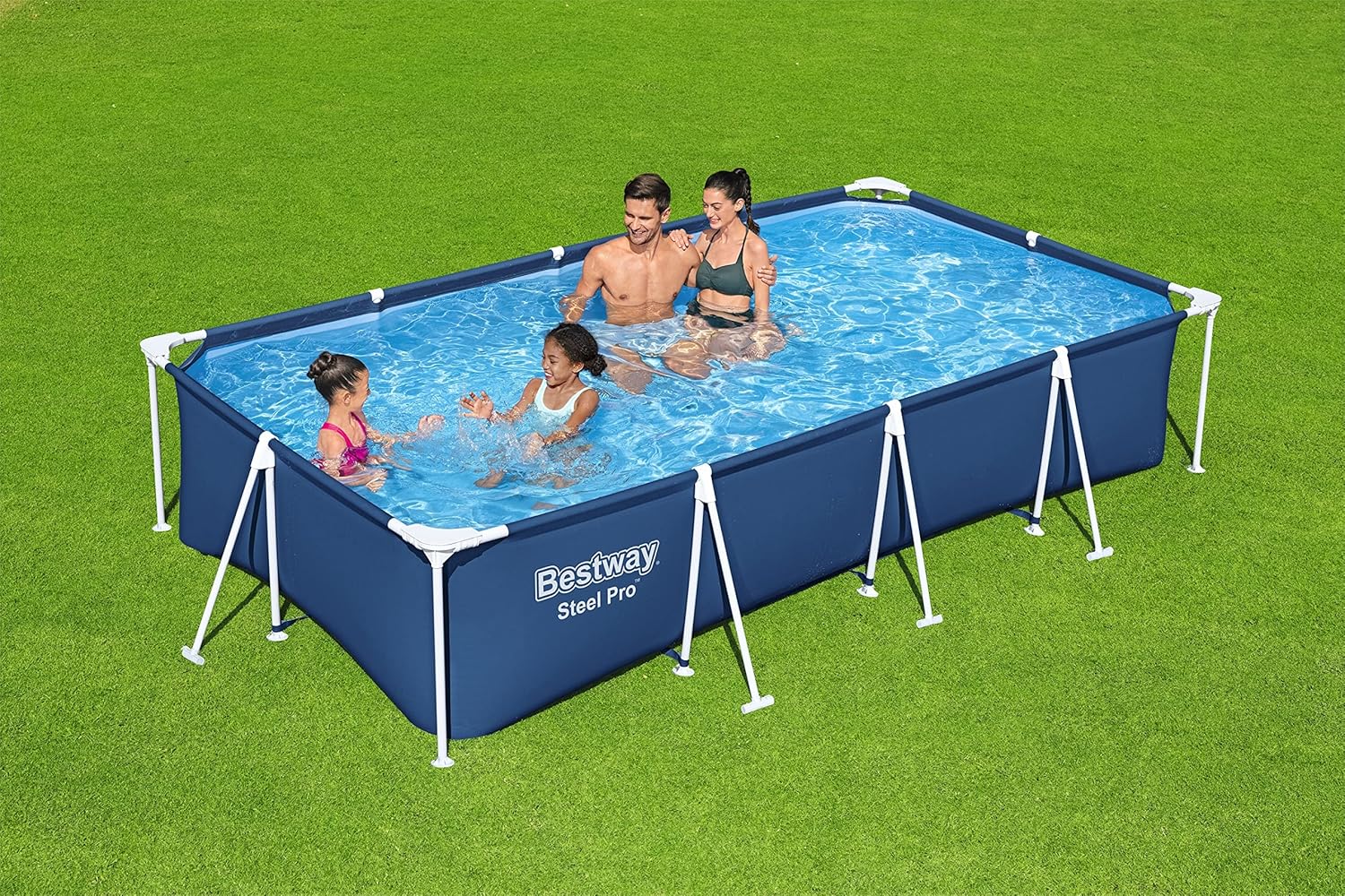 Piscine hors sol - 4,00x2,11x0,81m - set complet, robuste - 13'1