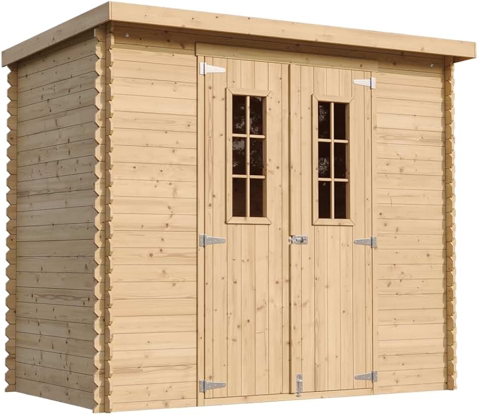 karaca-alisveris - Abri de jardin M310 C - 239x142x200cm - bois, 2.63m², rangement vélos