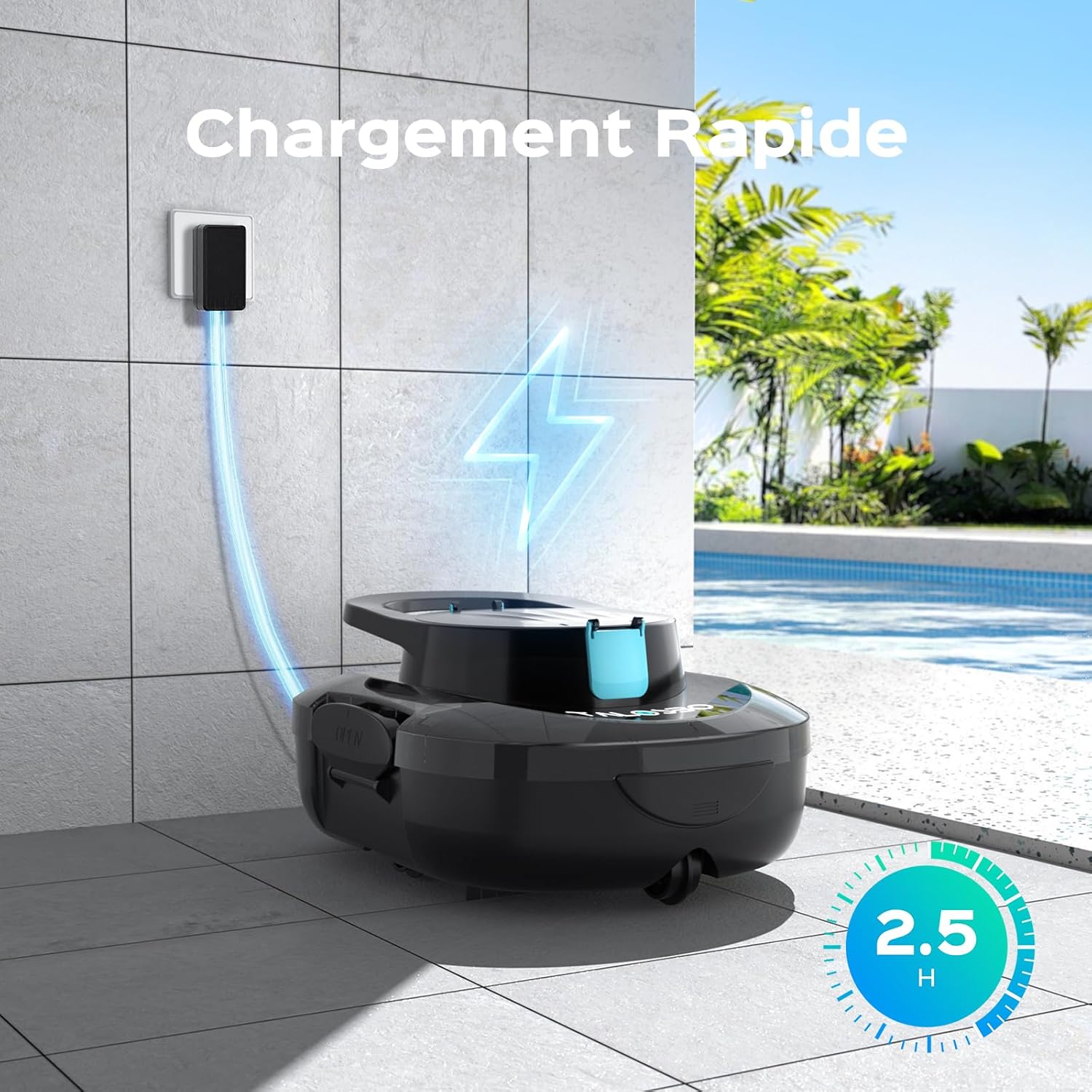 S1PRO Robot piscine double moteur 100m², 120min autonomie Version2026