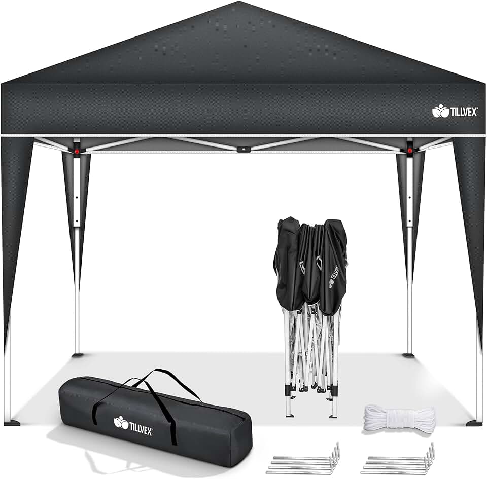 karaca-alisveris - Tente Pliante Jardin série - 3x3m - Hauteur réglable, UV50+, sac