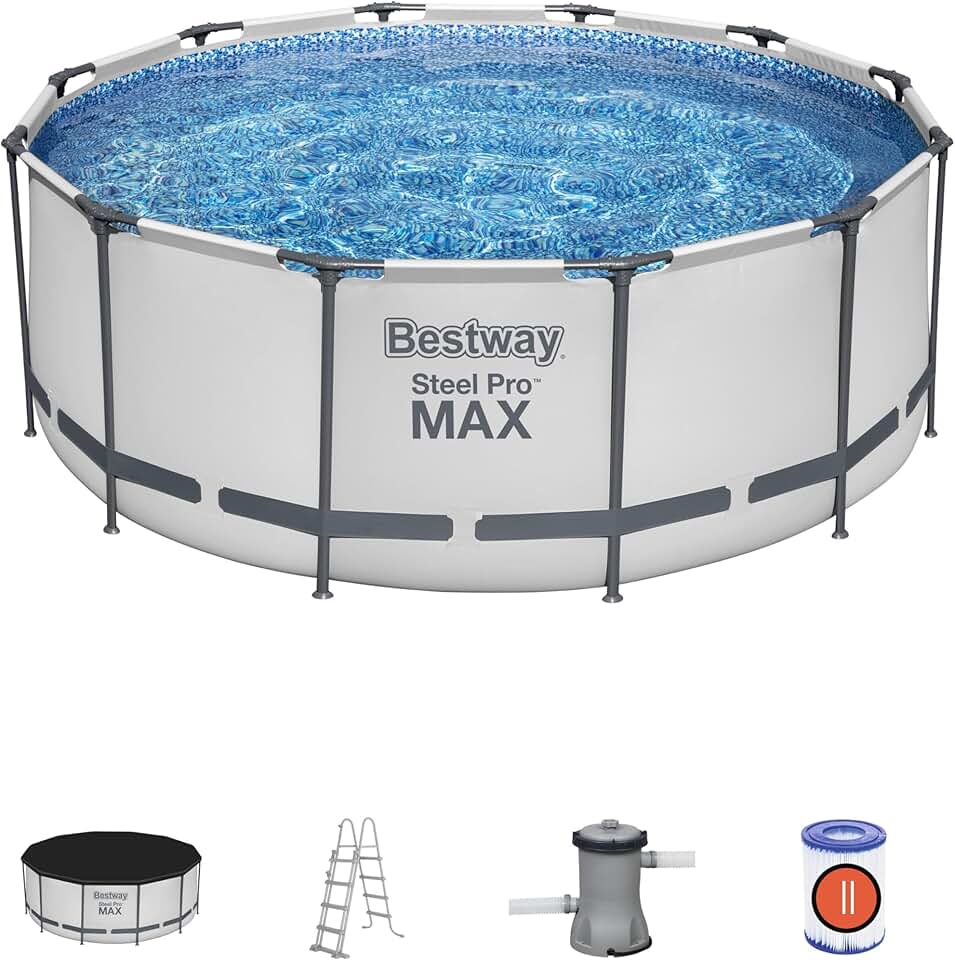 karaca-alisveris Steel Pro Max 12' x 48"/3.66m x 1.22m Pool Set