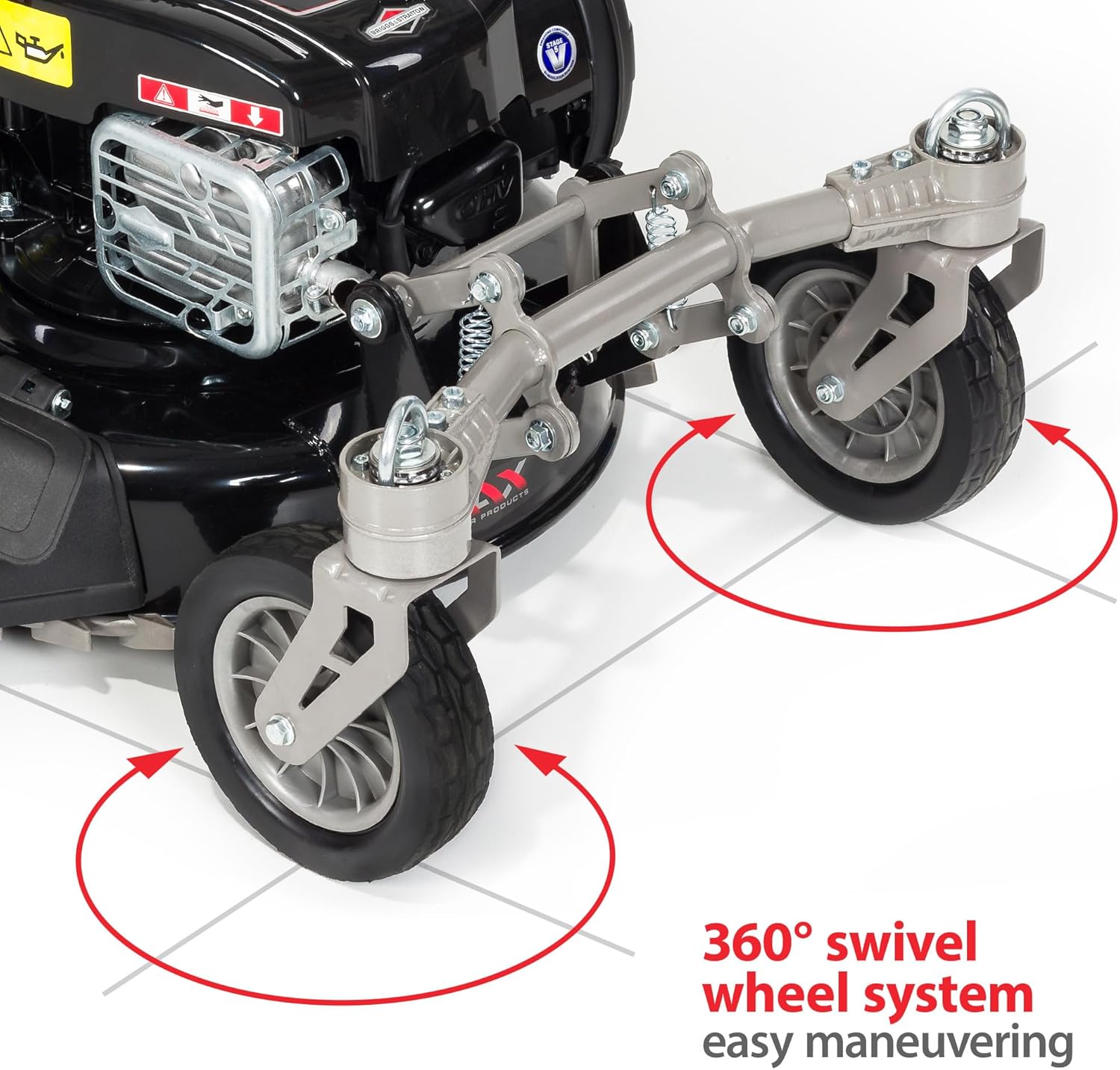 NAX - tondeuse thermique série 450E, 42 cm, 45L, moteur 125 cm³, 1000S