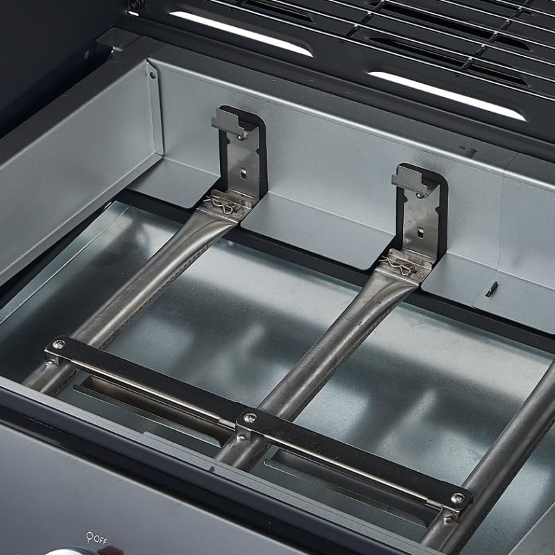 Favex - Spring II - barbecue gaz 3 brûleurs 9,95 kW, mixte grille & plancha, EASY CLEAN, tablettes rabattables, jusqu'à