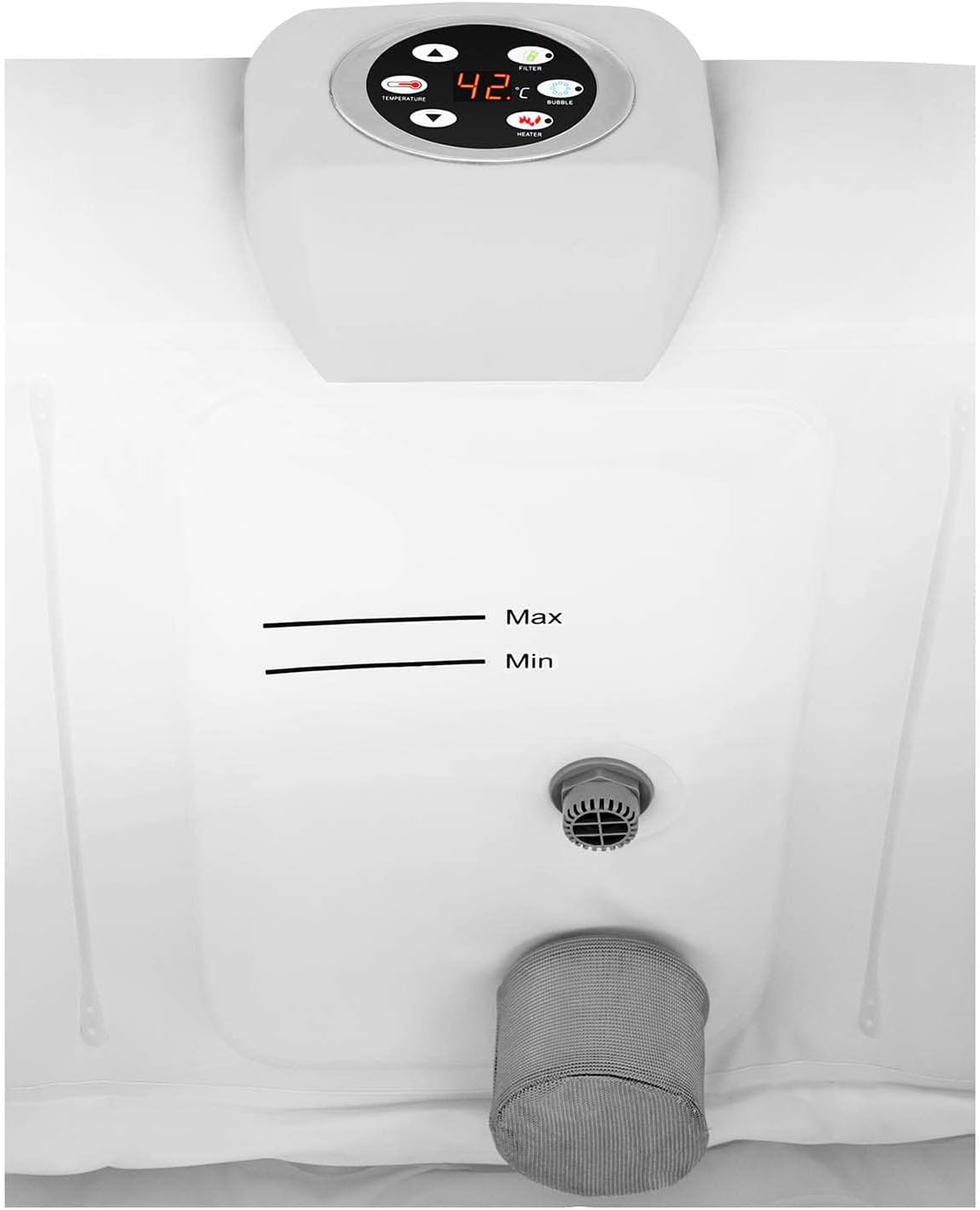 Spa gonflable carré 4 places – 600L – 100 jets – Chauffant 1800W – UNI_Pools_15
