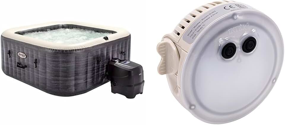 karaca-alisveris - Pure Spa Bulles 4 places, LED, Gris Ardoise - 28450EX