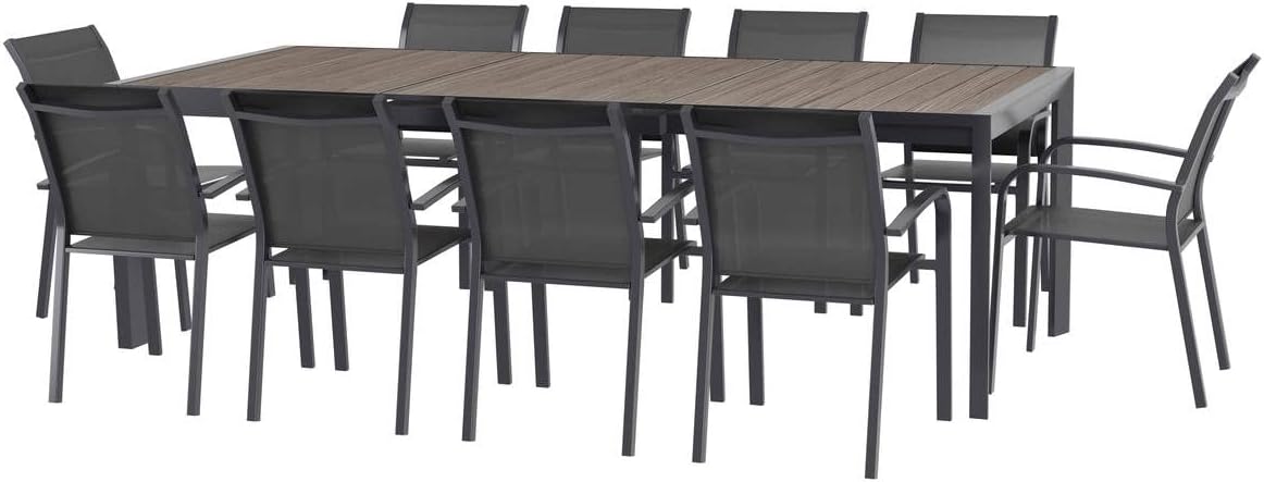 karaca-alisveris - Evasion - 10 places - table aluminium extensible extérieur