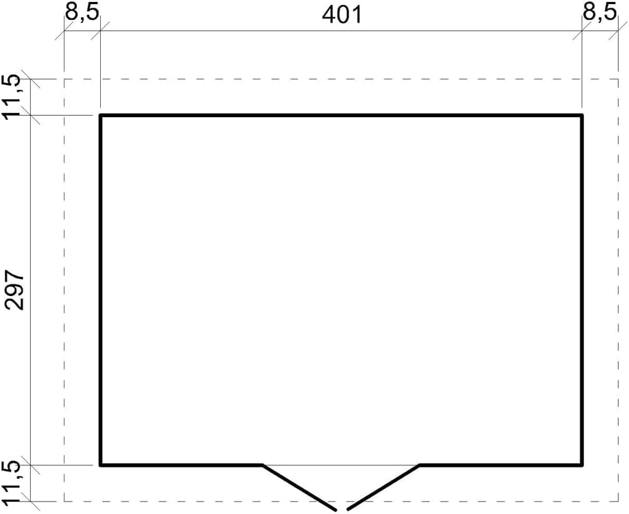 Abri de Jardin en Bois Exterieur avec Plancher IMPRÉGNÉ- Chalet en Pin/épicéa-H246x418x320 cm/12 m²- Construction de Panneaux - Rangement pour vélos, Remise à Outils- karaca-alisveris M331+M331G
