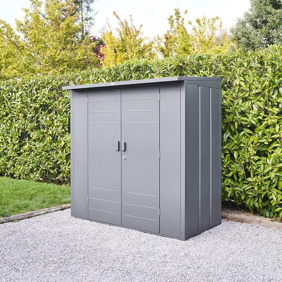 karaca-alisveris - Abri de Jardin Forgia 2,2m² - acier graphite robuste