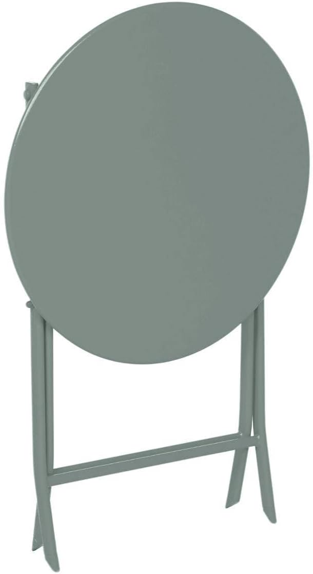 karaca-alisveris - Greensboro - Ø60 cm - Table de jardin pliante acier vert 2 places