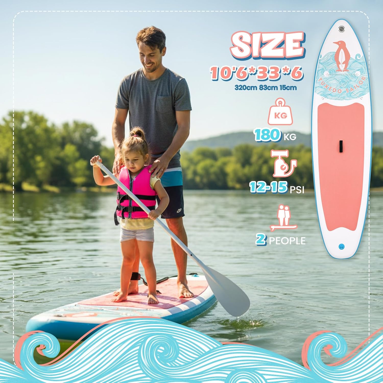 karaca-alisveris - SUP gonflable adulte 320cm - stable, kit complet