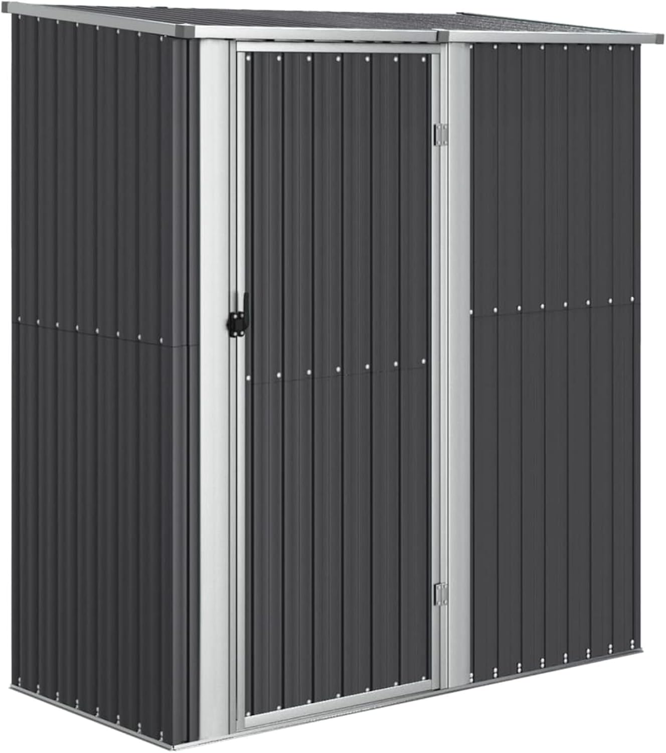 Abri de jardin métal - anthracite 180,5x97x209,5 cm - acier galvanisé
