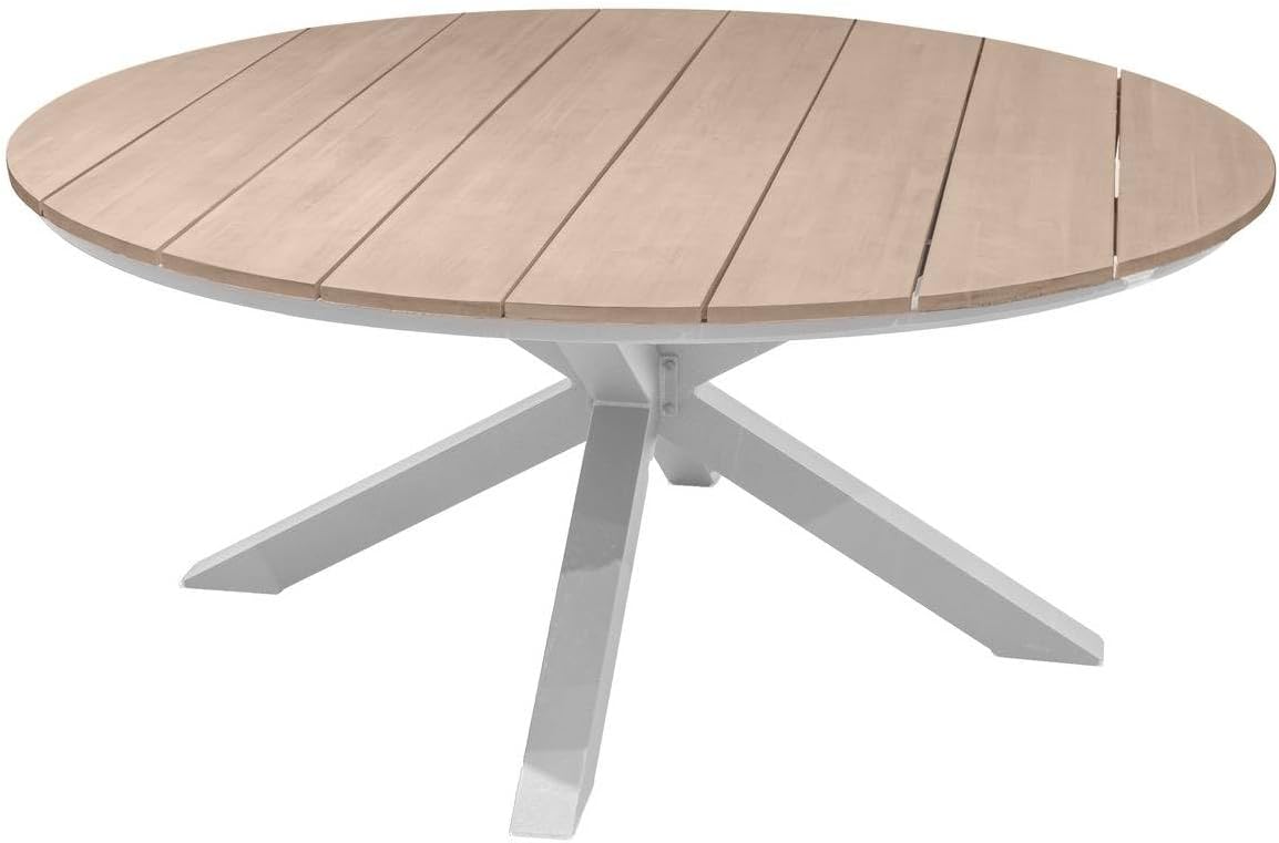 karaca-alisveris - Oriengo - diamètre 160 cm - aluminium acacia 8 places