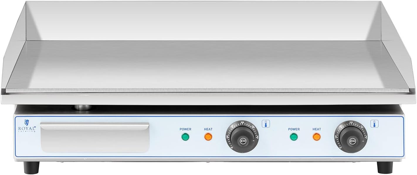 karaca-alisveris - Plancha Électrique Double - 73x40cm - 2x2200W INOX Restaurant