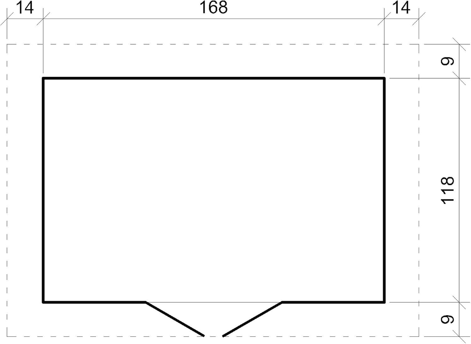 Abri de Jardin en Bois avec Sol TRAITÉ - Stockage extérieur I196xL136xH218 cm/ 1.98 m2 Petit abri à Outils, Local à vélos - Toit imperméable, fenêtres - karaca-alisveris M367