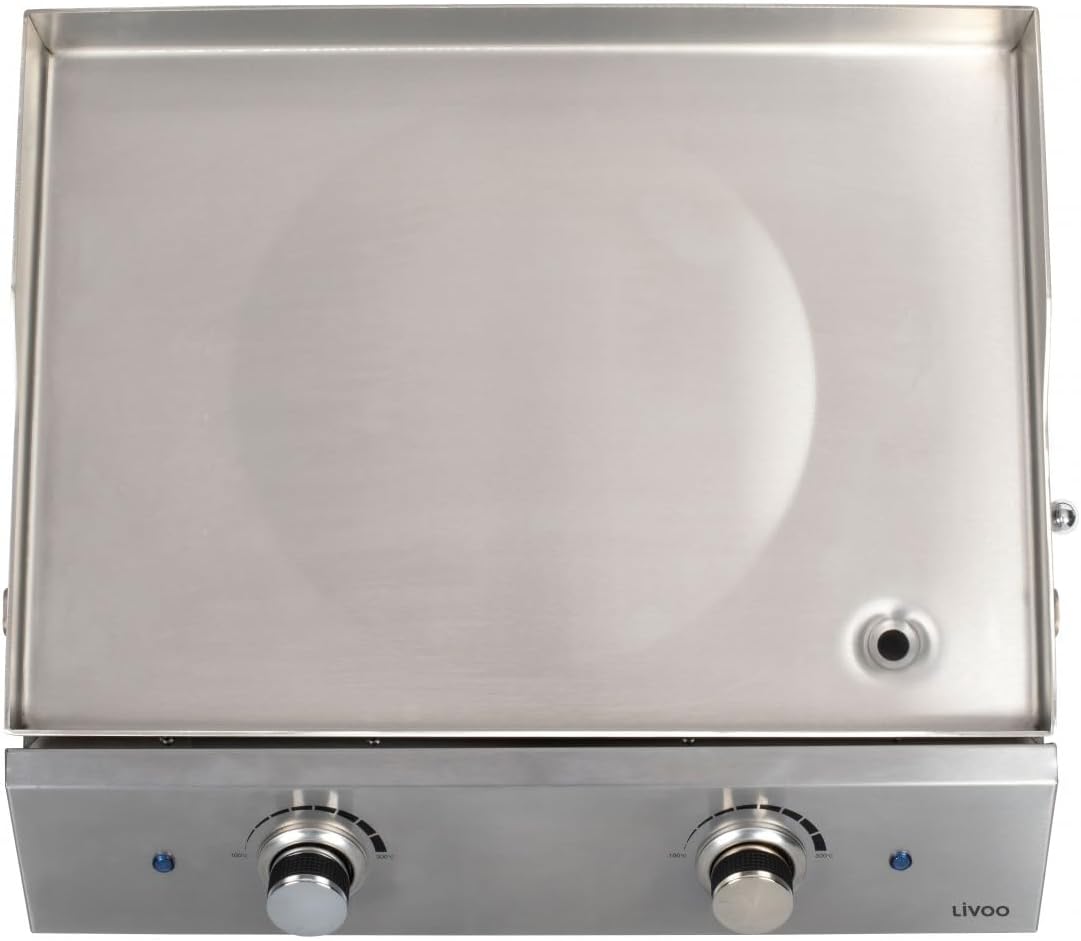 Plancha électrique - 51x36 cm - 2800W - surface antiadhésive - DOC302