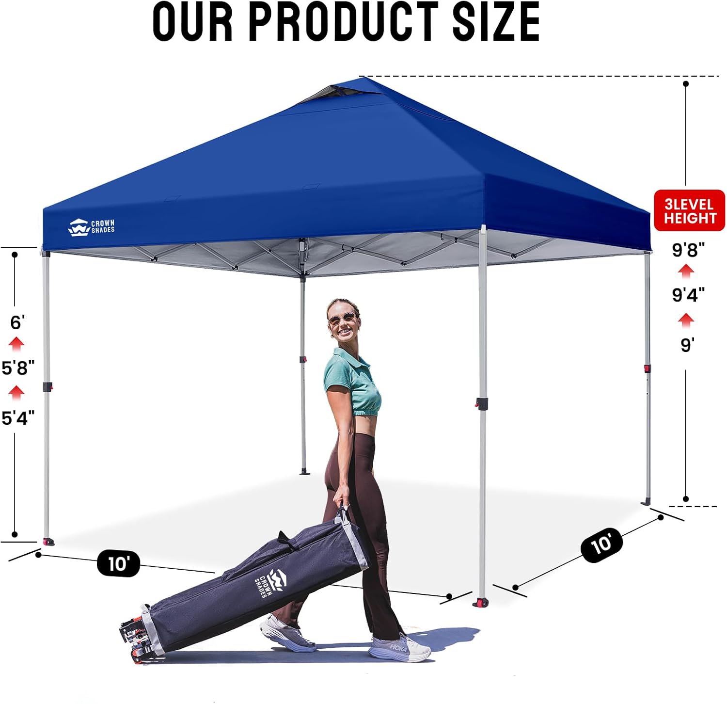 karaca-alisveris - Tonnelle pliante 3x3m - imperméable, UPF 50+, sacs de sable