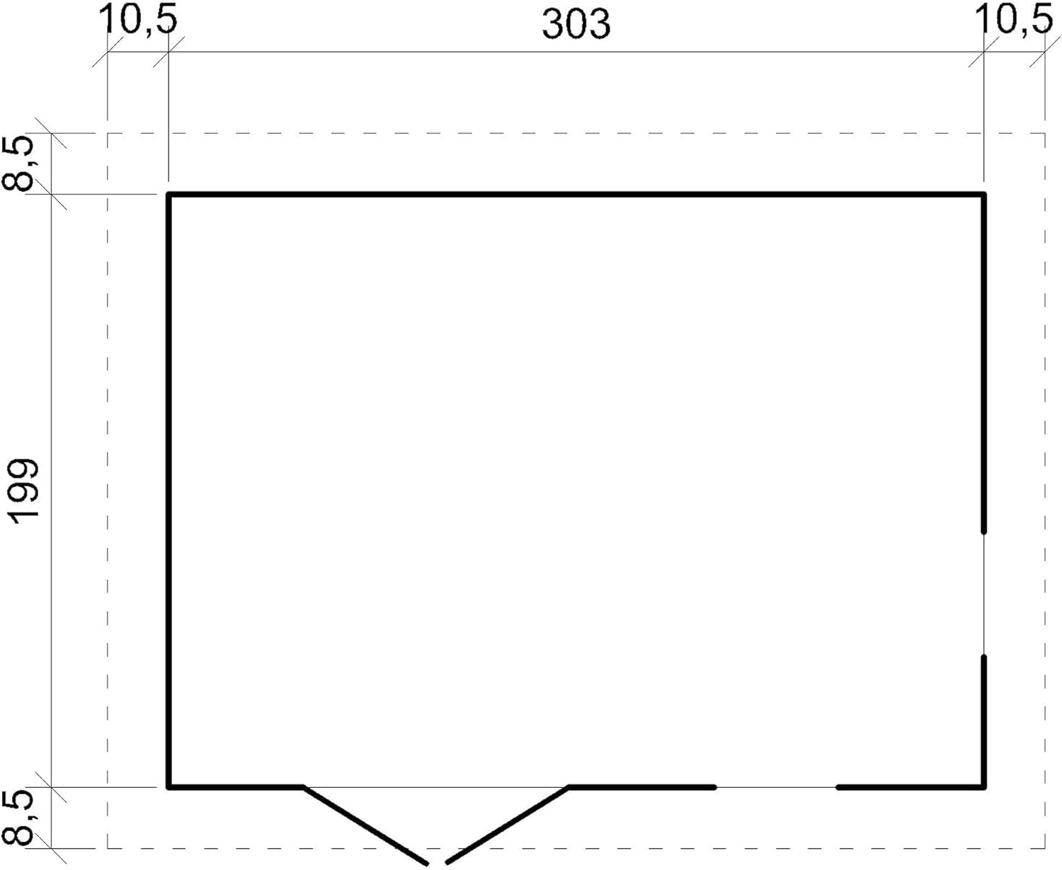Abri de Jardin en Bois Exterieur avec Les PLANCHERS IMPRÉGNÉ- Cabane de Jardin en Pin/épicéa-H226x324x216 cm/6m2- Construction de Panneaux- Rangement pour vélos, Remise à Outils- karaca-alisveris M334+M334G