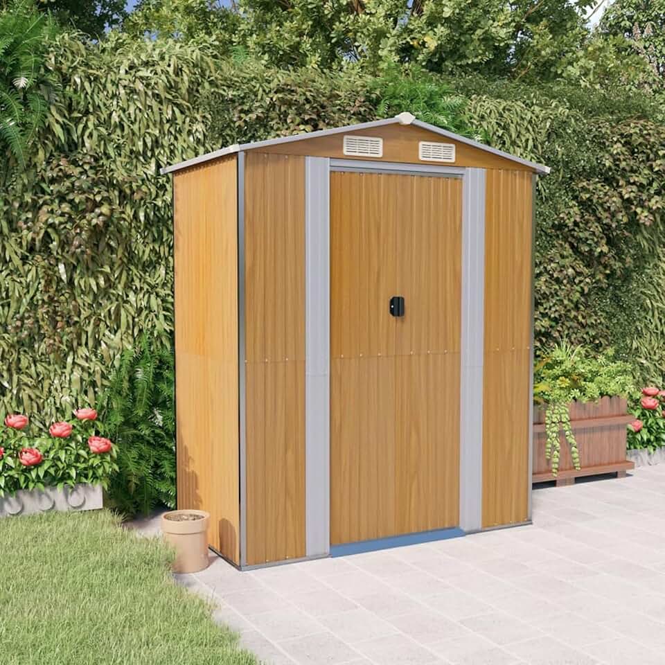 karaca-alisveris - abri de jardin galvanisé - spacieux, pratique, acier