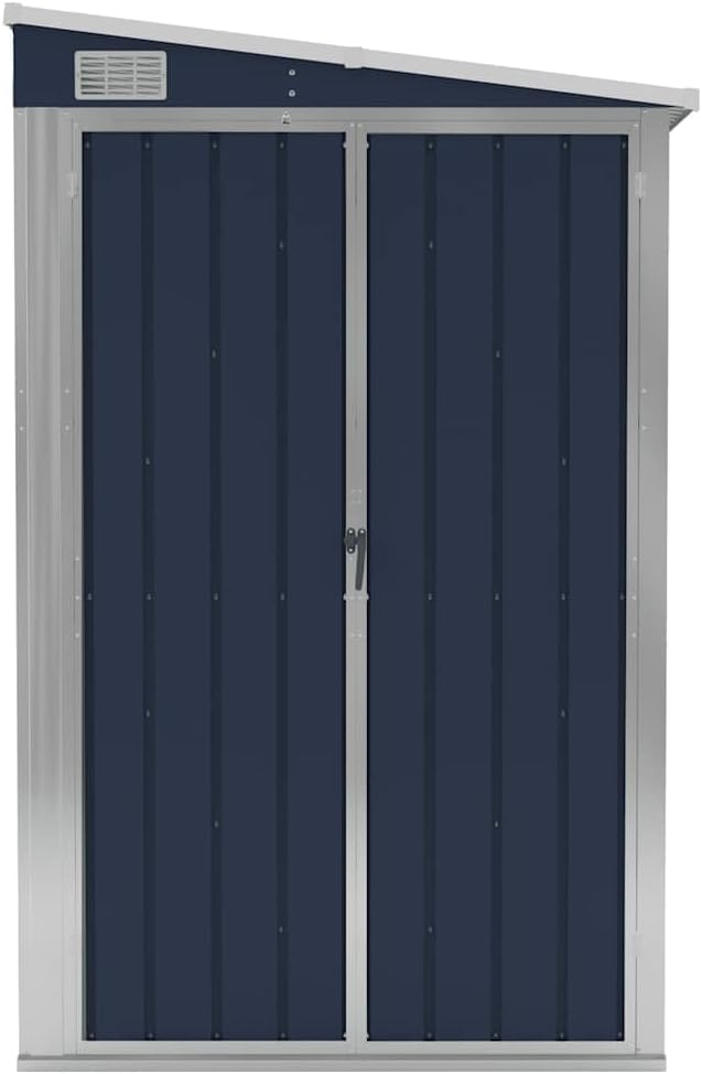 karaca-alisveris Abri de Jardin Mural Anthracite 118x382x178 cm Acier,Maison & Jardin, Pelouses & Jardins, Vie en extérieur, Structures extérieures, Cabanes & abris de Jardin, Anthracite (Poids 47.9KG)