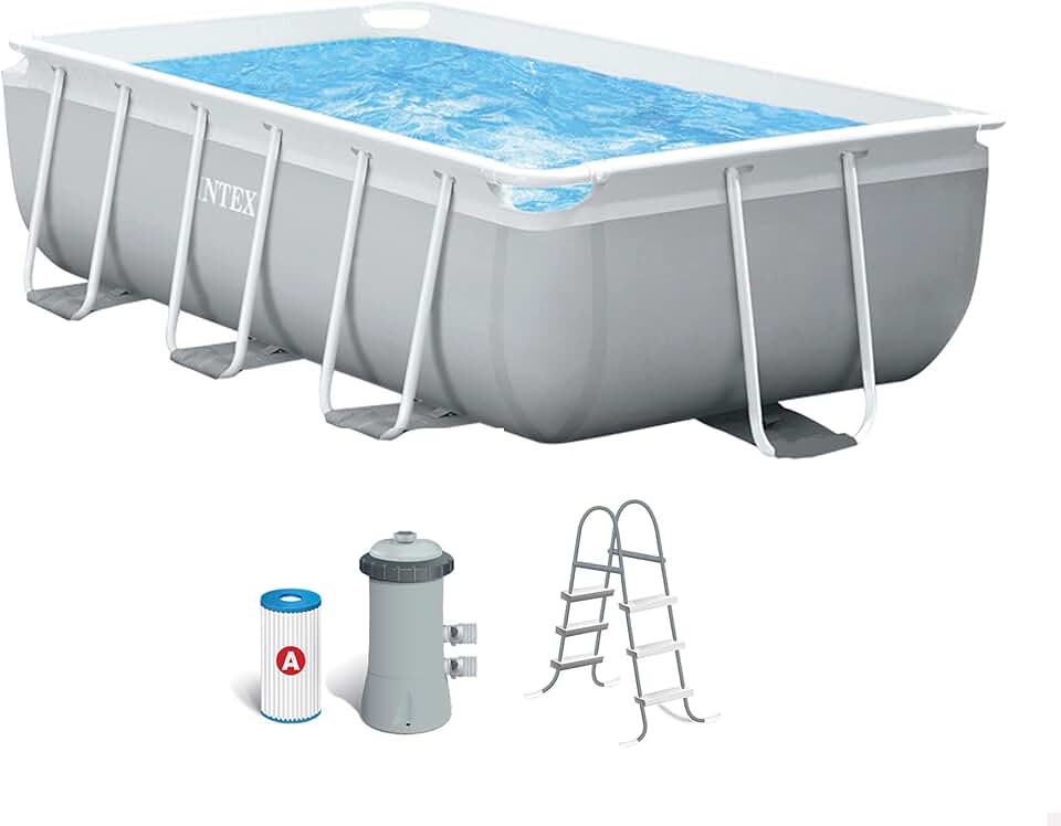 karaca-alisveris 3M X 1.75M X 0.8M Prism Frame Rectangular Pool Set