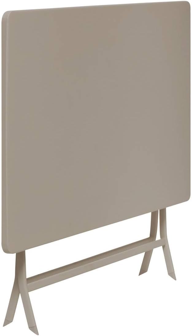 karaca-alisveris - Greensboro - 4 places - Table pliante rectangle acier antirouille