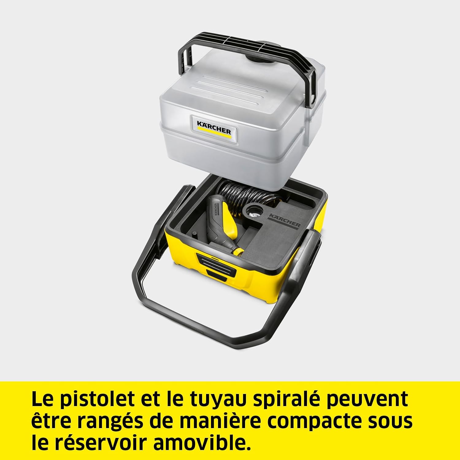 karaca-alisveris - OC 3 Plus - 26x23x28 cm - nettoyeur mobile, 7L, 2.3kg, batterie Li-Ion
