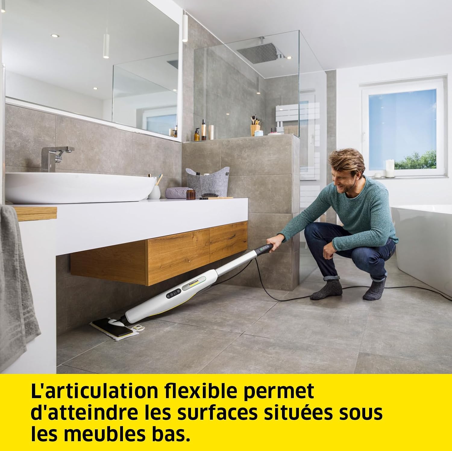karaca-alisveris - SC 3 Upright EasyFix - 0,5L - 1 600W - 60m² - vapeur rapide