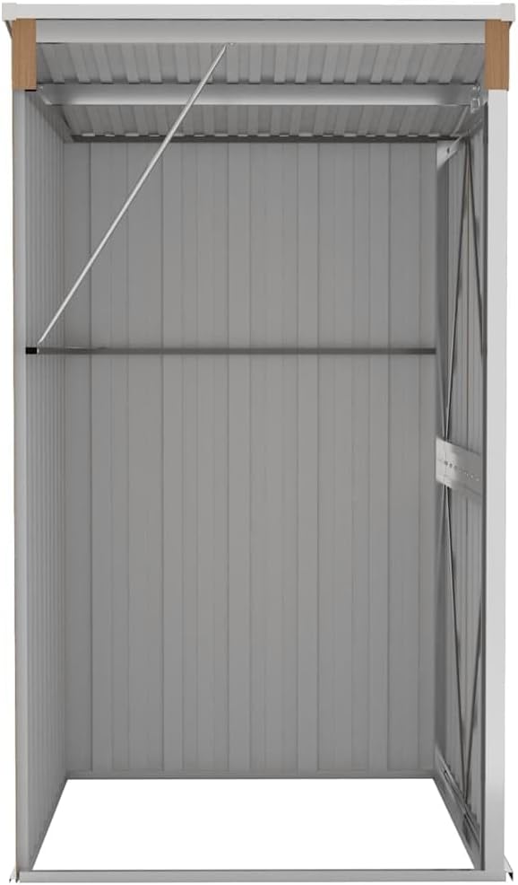 karaca-alisveris Remise de Jardin Murale Marron 118x100x178 cm Acier galvanisé,Maison & Jardin, Pelouses & Jardins, Vie en extérieur, Structures extérieures, Cabanes & abris de Jardin, Brun (Poids 22.7KG)