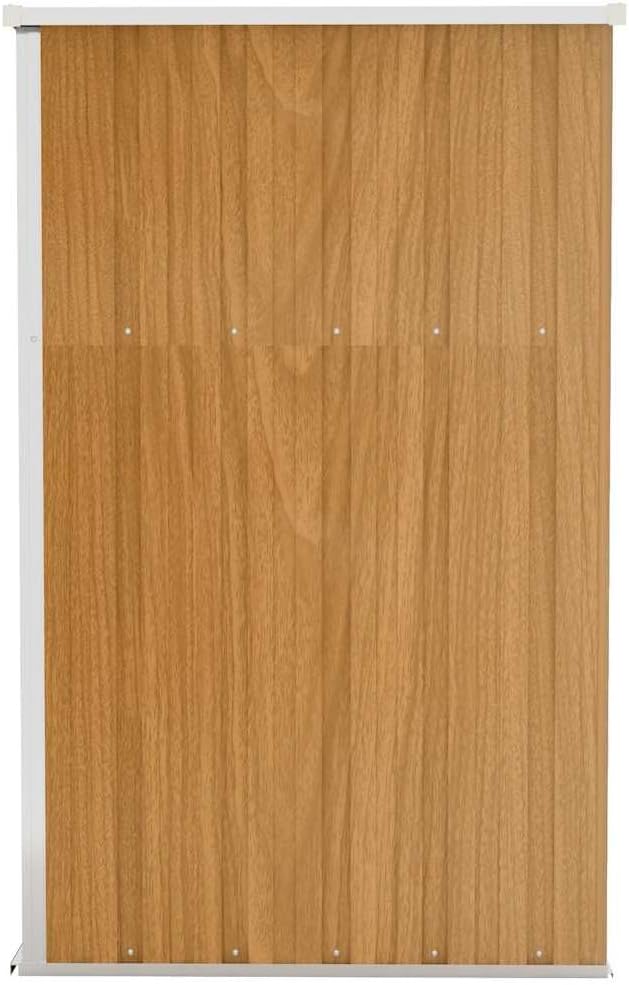 karaca-alisveris Remise de Jardin Murale Marron 118x100x178 cm Acier galvanisé,Structures extérieures, Cabanes & abris de Jardin,316220