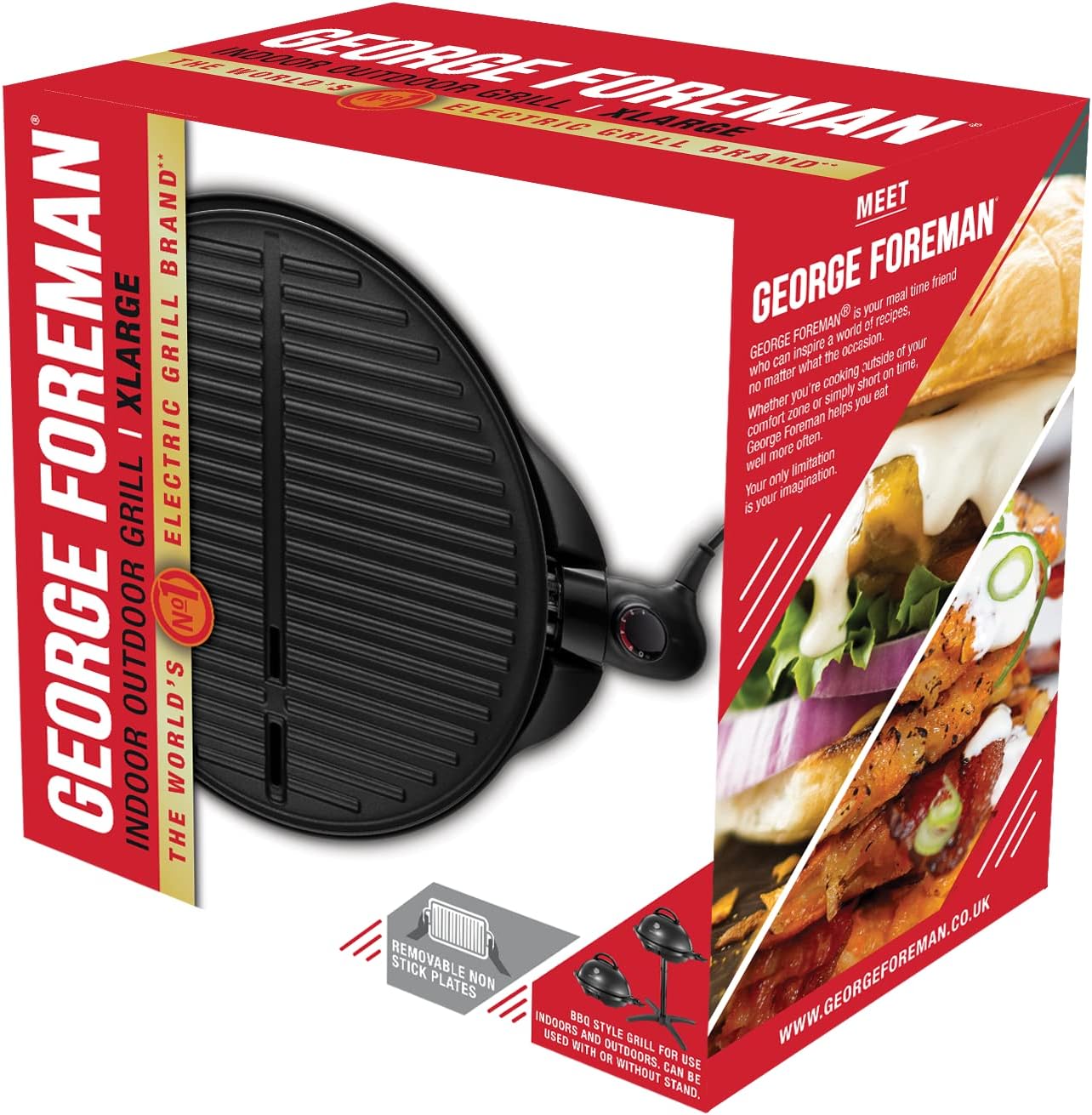 karaca-alisveris - Barbecue 2 en 1 - 44,5cm - Électrique, grill avec bac à graisse, 2400W, 22460-56