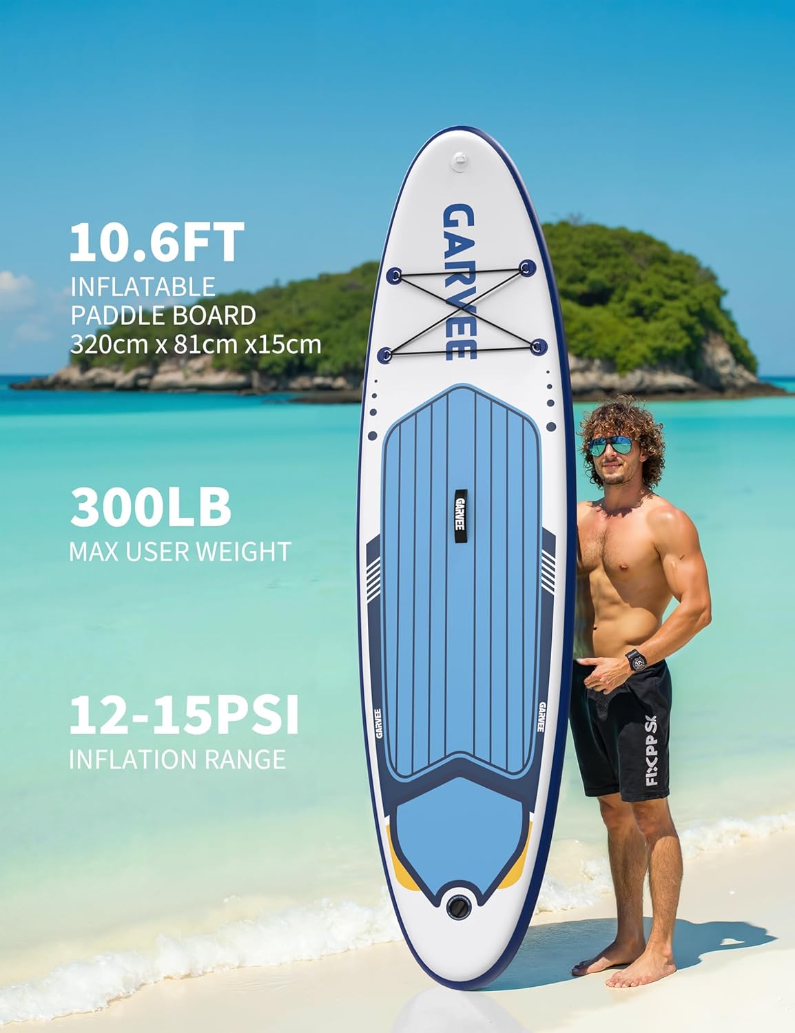 Pack de Planche de Paddle Gonflable Haut de Gamme | Design Large, Stable et antidérapant