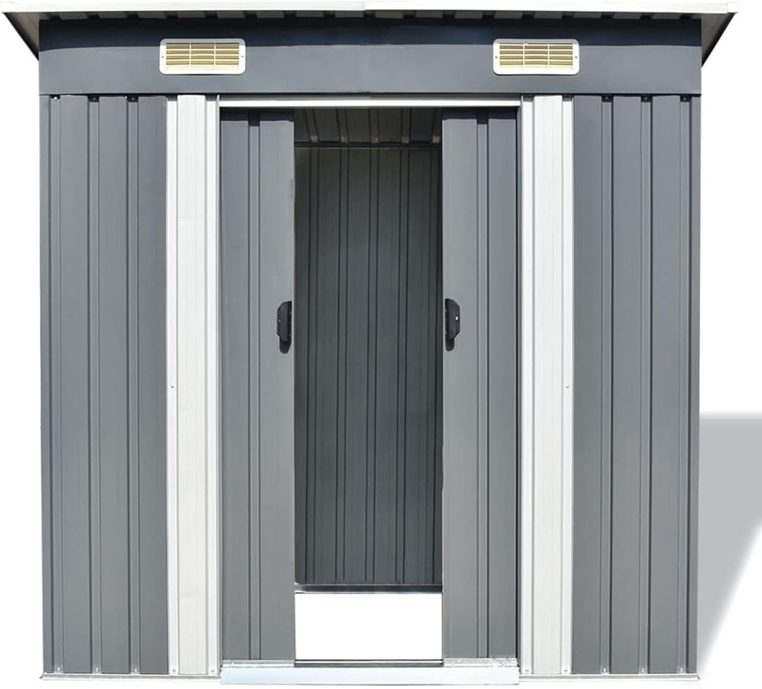 Abri de Jardin Métal Gris,Abris De Jardin,Abri De Stockage pour Jardin,Abri D'Outils De Jardin