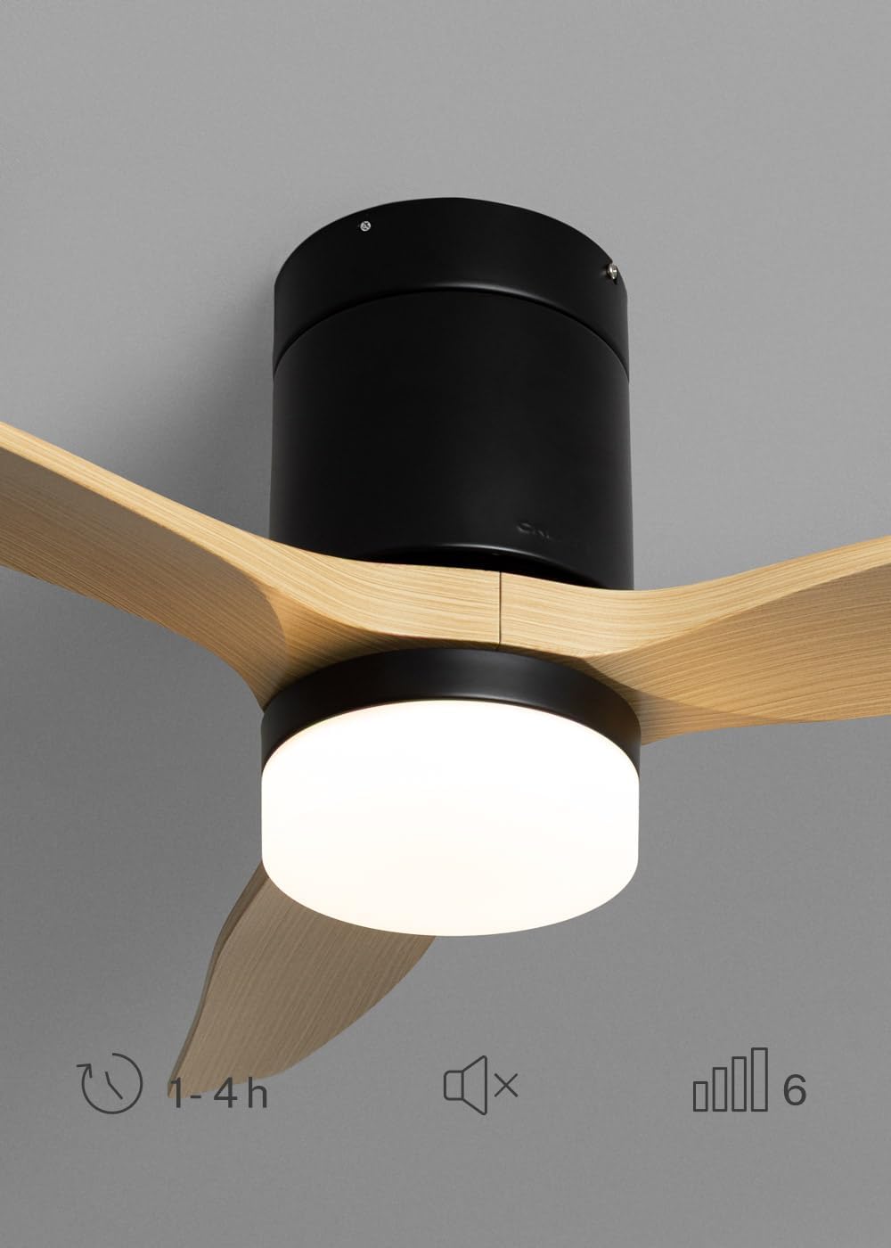 CREATE - WINDCALM S - Ø112 cm - Ventilateur plafond LED, télécommande, été/hiver, minuteur