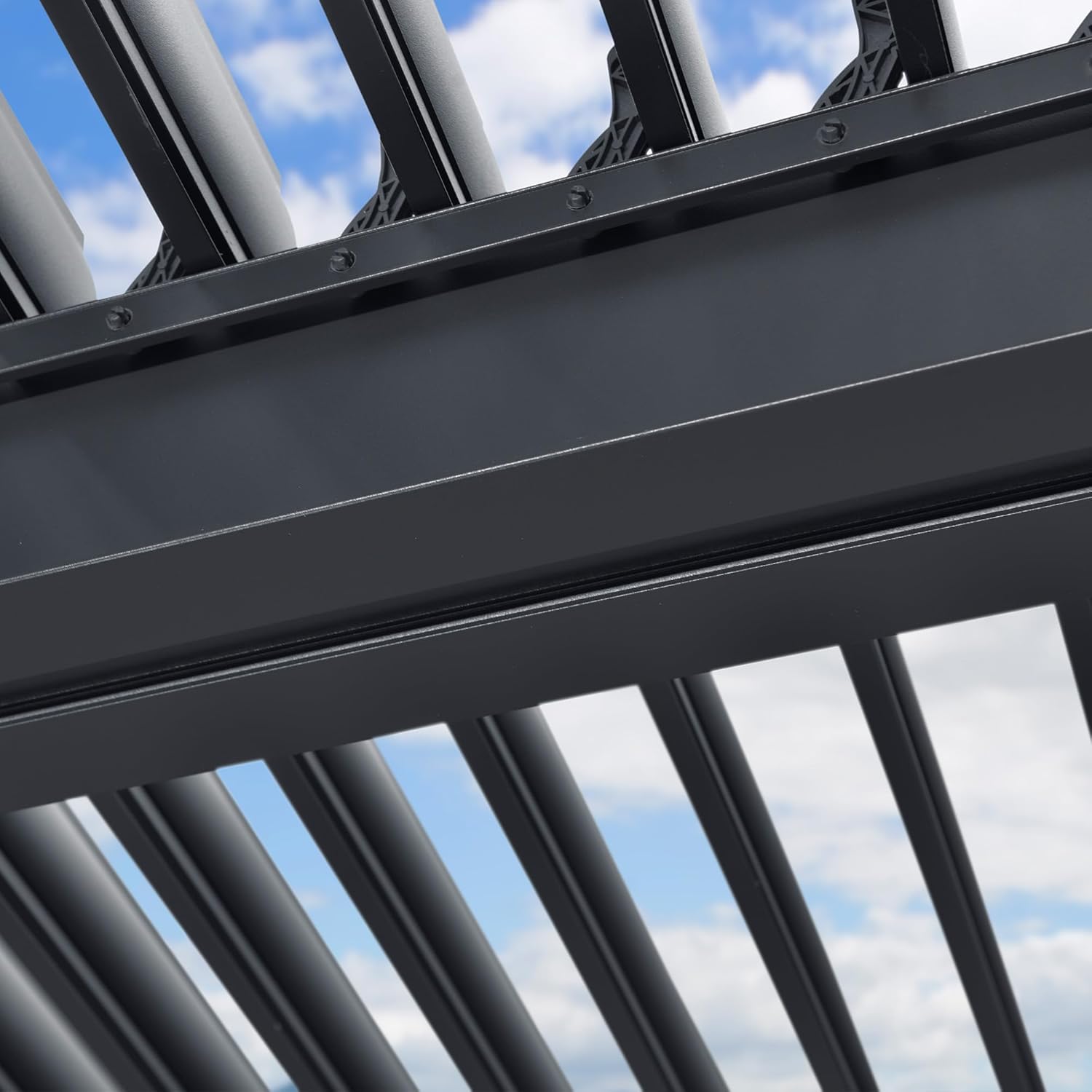 karaca-alisveris - pergola bioclimatique - 6x4,24m aluminium, lames indépendantes