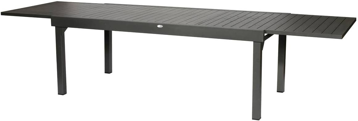 karaca-alisveris - Piazza - 230/340x100 cm - table extensible 12 places, aluminium antirouille