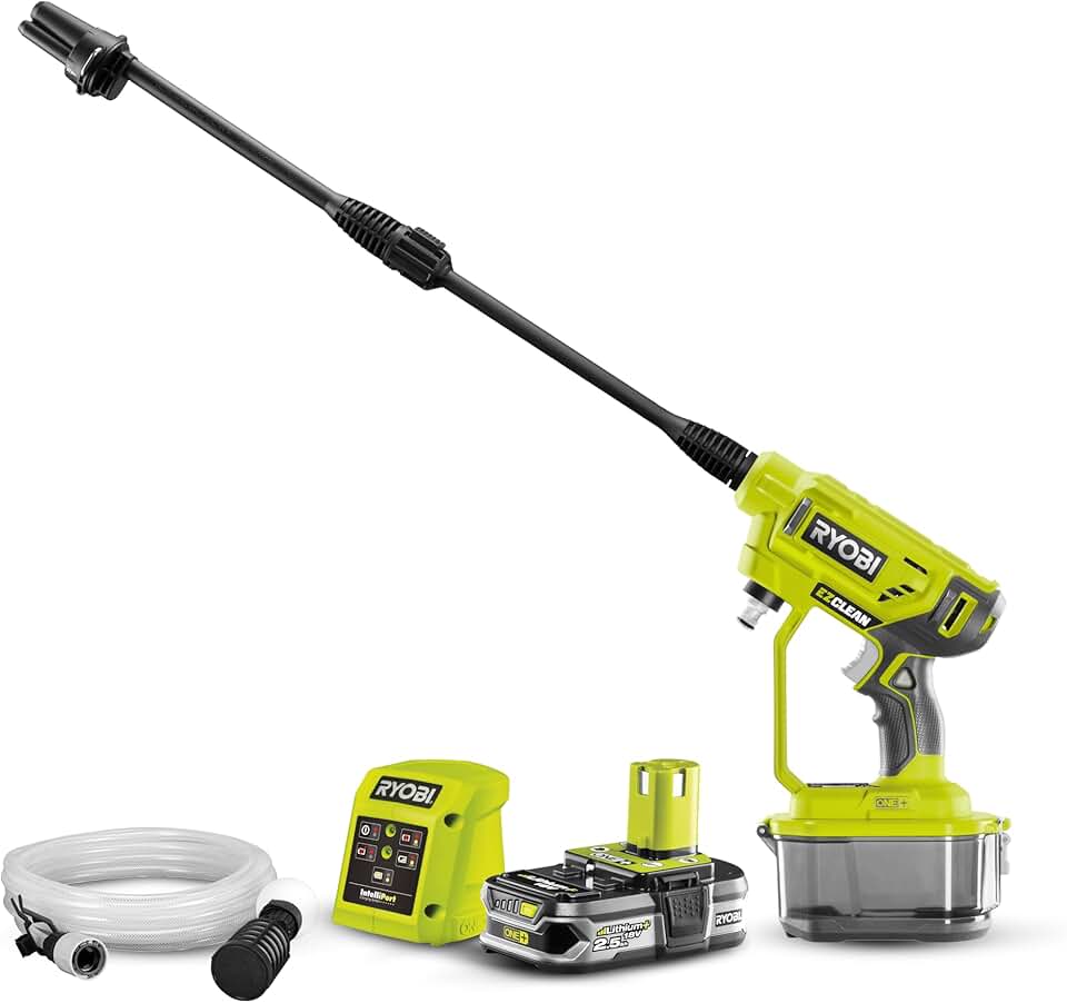 karaca-alisveris - pistolet haute pression 18V One+, 22 bar, léger, 2.5Ah, RY18PW22A-125