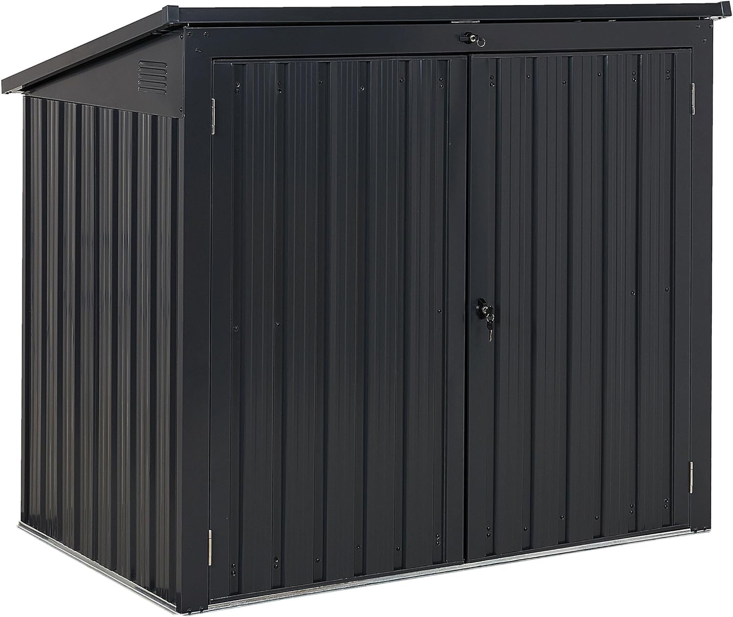 Abri de jardin acier galvanisé 158x134 cm, étanche et inoxydable Moena