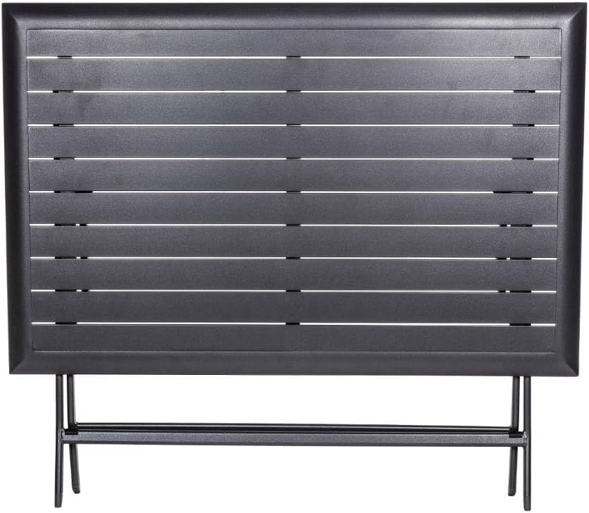 karaca-alisveris - Azua - table pliante 4 places, alu époxy gris graphite