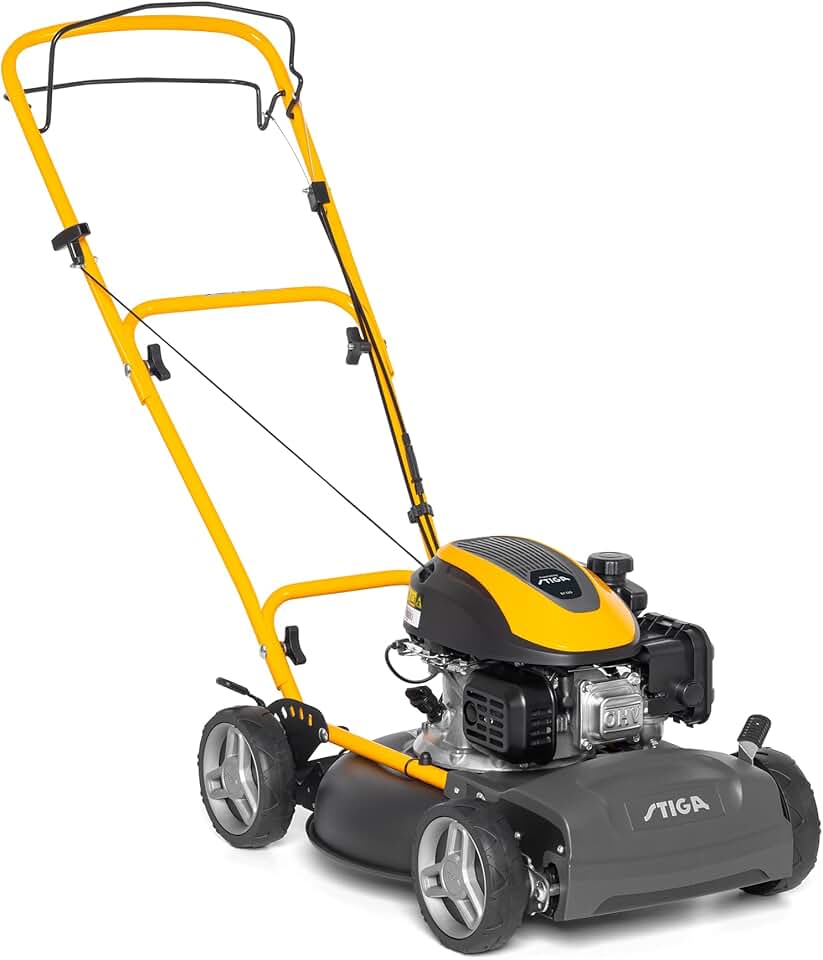 karaca-alisveris Multiclip 47 S Tondeuse à Essence, Tondeuse à Gazon broyeuse automotrice avec Moteur 123 CC, Plateau de Coupe 45 cm, 5 tondeuses Thermiques, Guidon Ergonomique Rabattable.