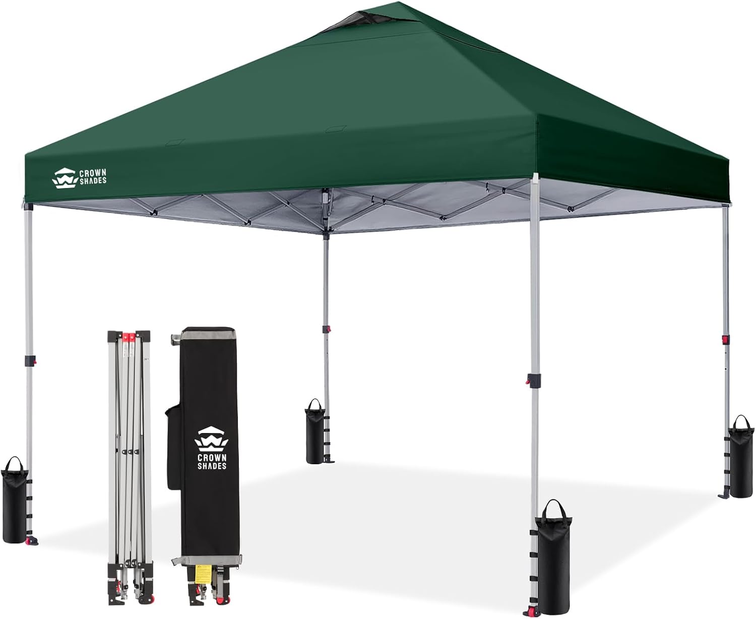 karaca-alisveris - tonnelle pliante - 3x3m - imperméable, UPF 50+, vert, sac