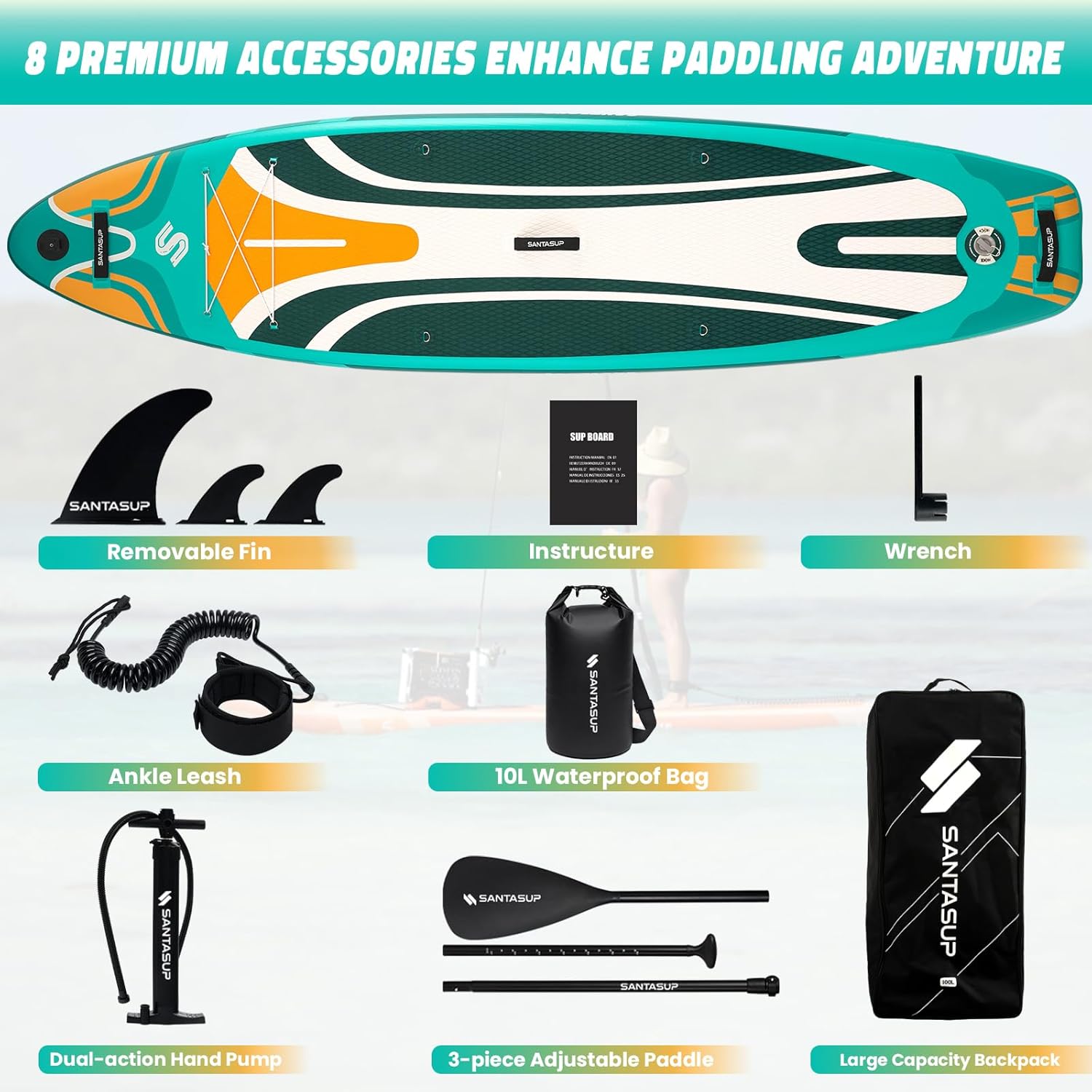 Tableau Gonflable Stand Up Paddle - 10'6