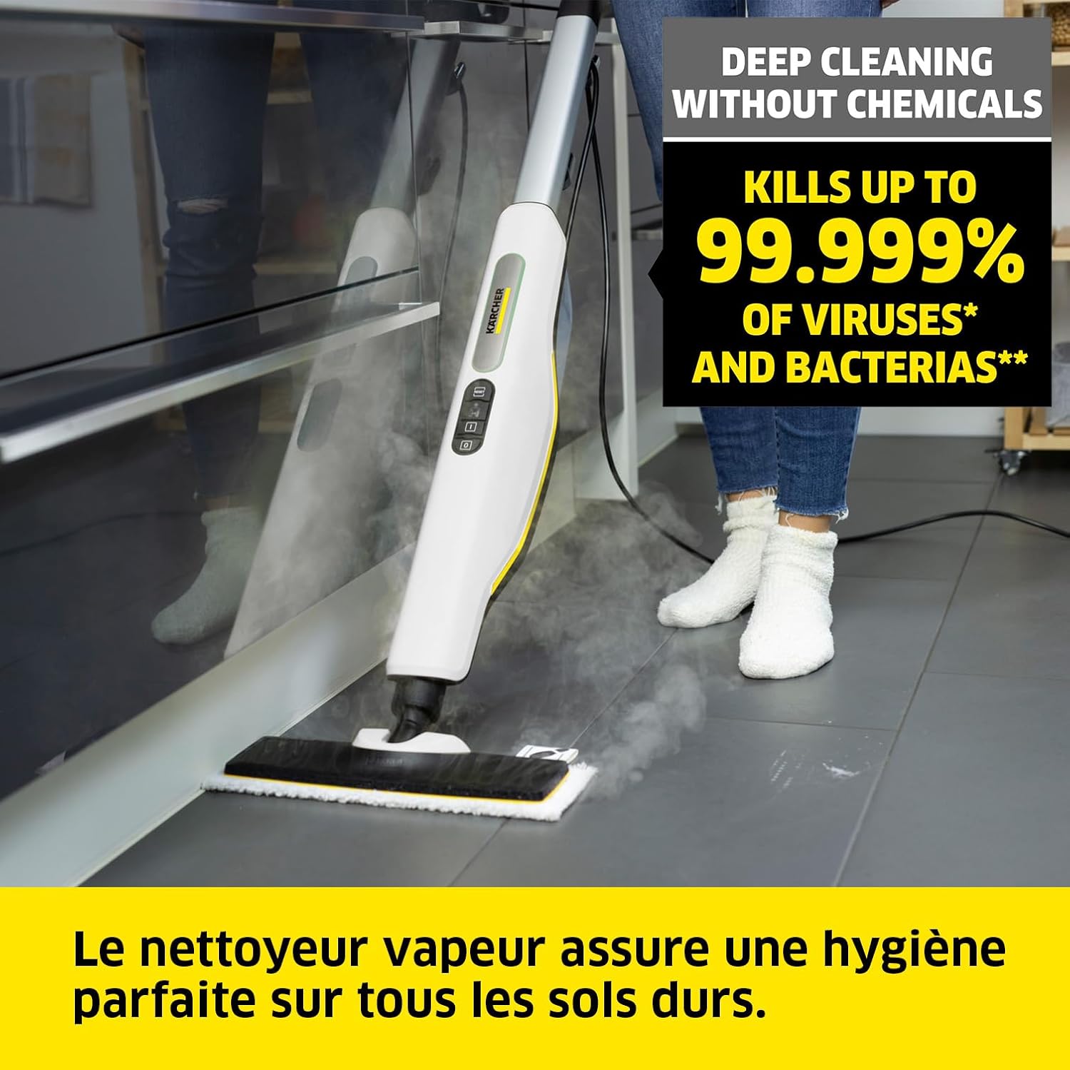 karaca-alisveris - SC 3 Upright EasyFix - 0,5L - 1 600W - 60m² - vapeur rapide