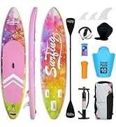karaca-alisveris Paddle Gonflable Adulte 320/335cm, Planche de Stand up Paddle Gonflable 2 Personnes, Si...