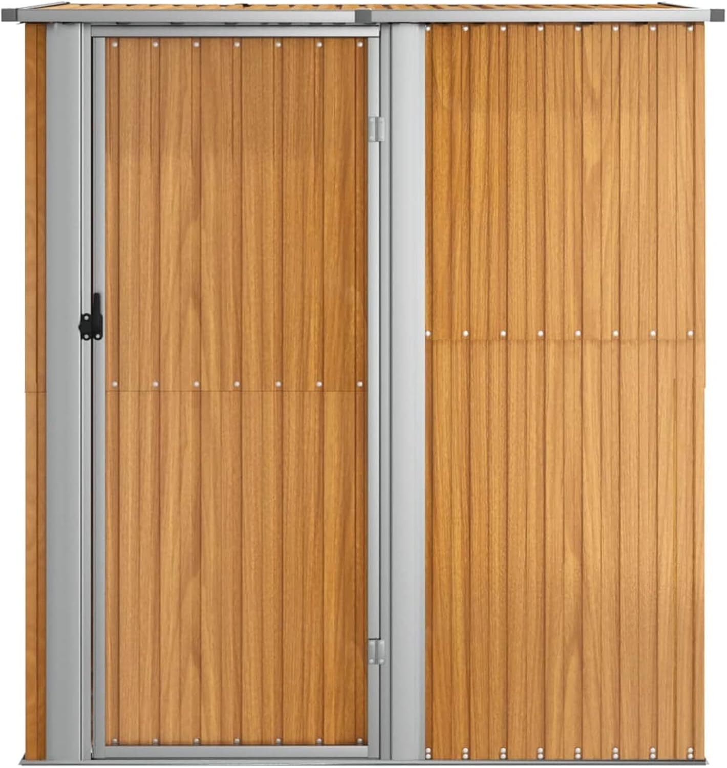 Abri de jardin - acier aspect bois - 180,5x97x209,5 cm - rangement extérieur
