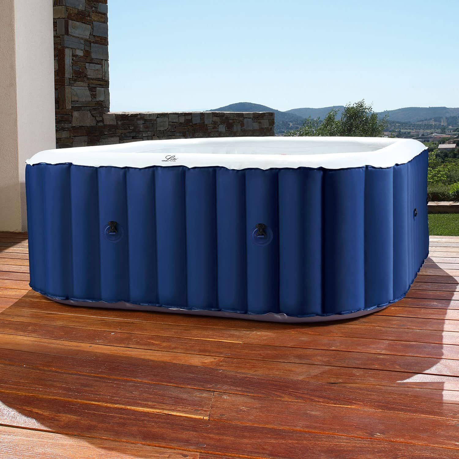 karaca-alisveris - Spa gonflable Alpine 4 places - carré - confort et relaxation